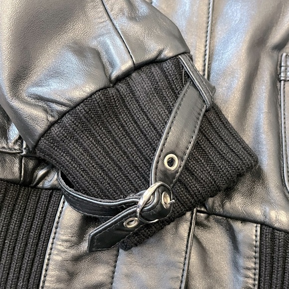 Women's bebe leather rider's jacket size S - Picture 3 of 5
